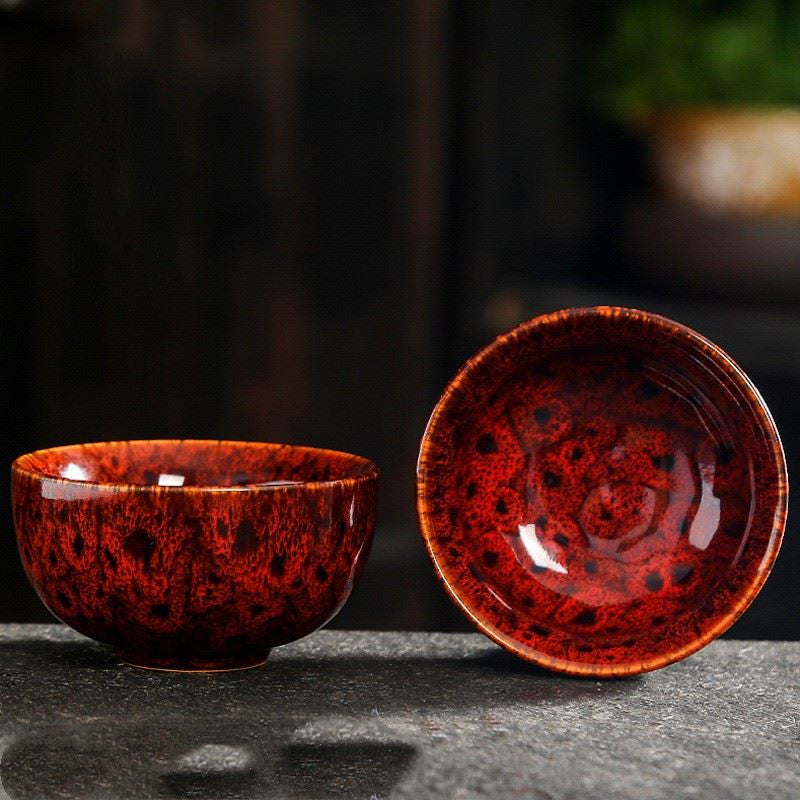 Ceramic Tea Cup Set - Minimalist Kiln Handmade Drinkware