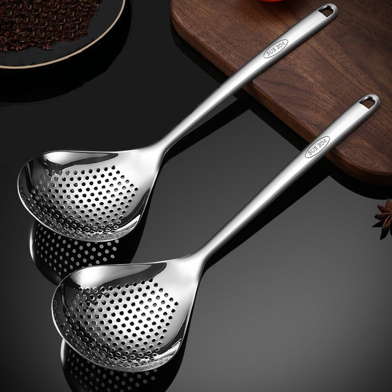 304 Stainless Steel Pepper Colander Non-Slip Anti-Scald Kitchen Tool
