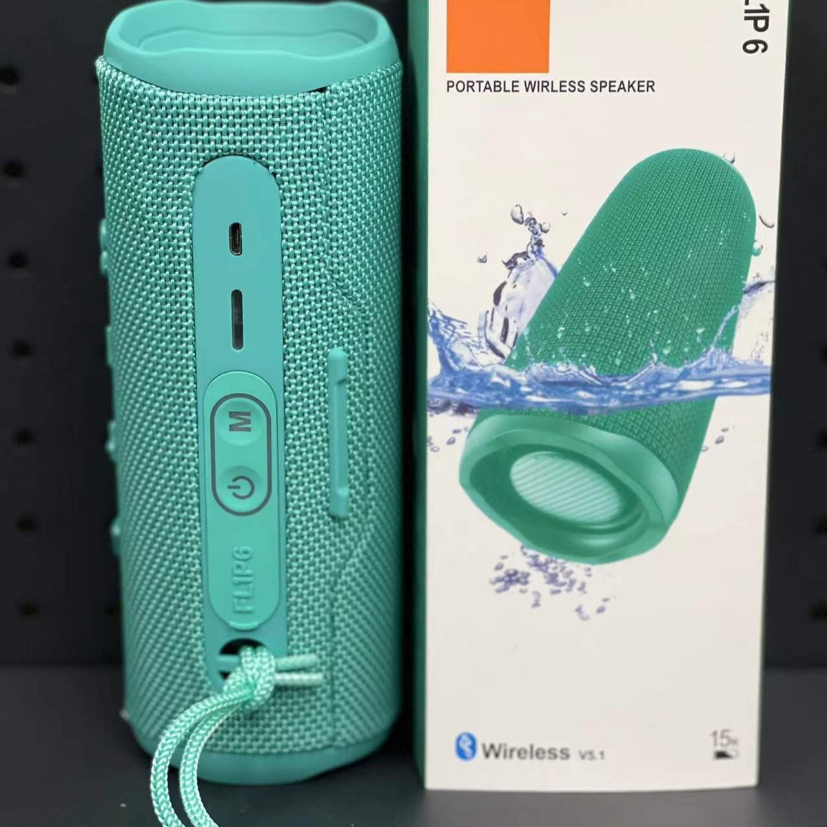 Portable Outdoor Wireless Bluetooth Speaker with Dual Speakers