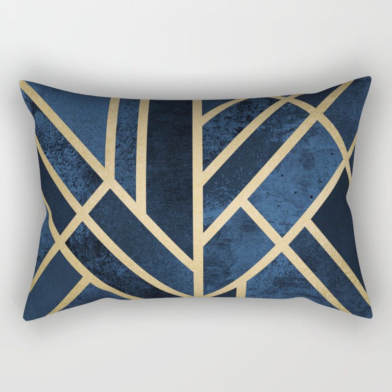 Geometric Sofa Pillow Cover - Modern Decorative Cushion Case 30x50cm