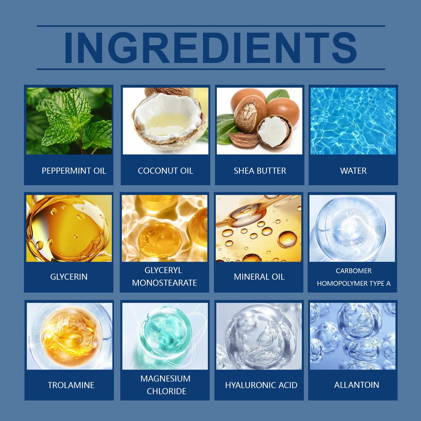 Peppermint Magnesium Body Cream for Joint Discomfort and Muscle Relief