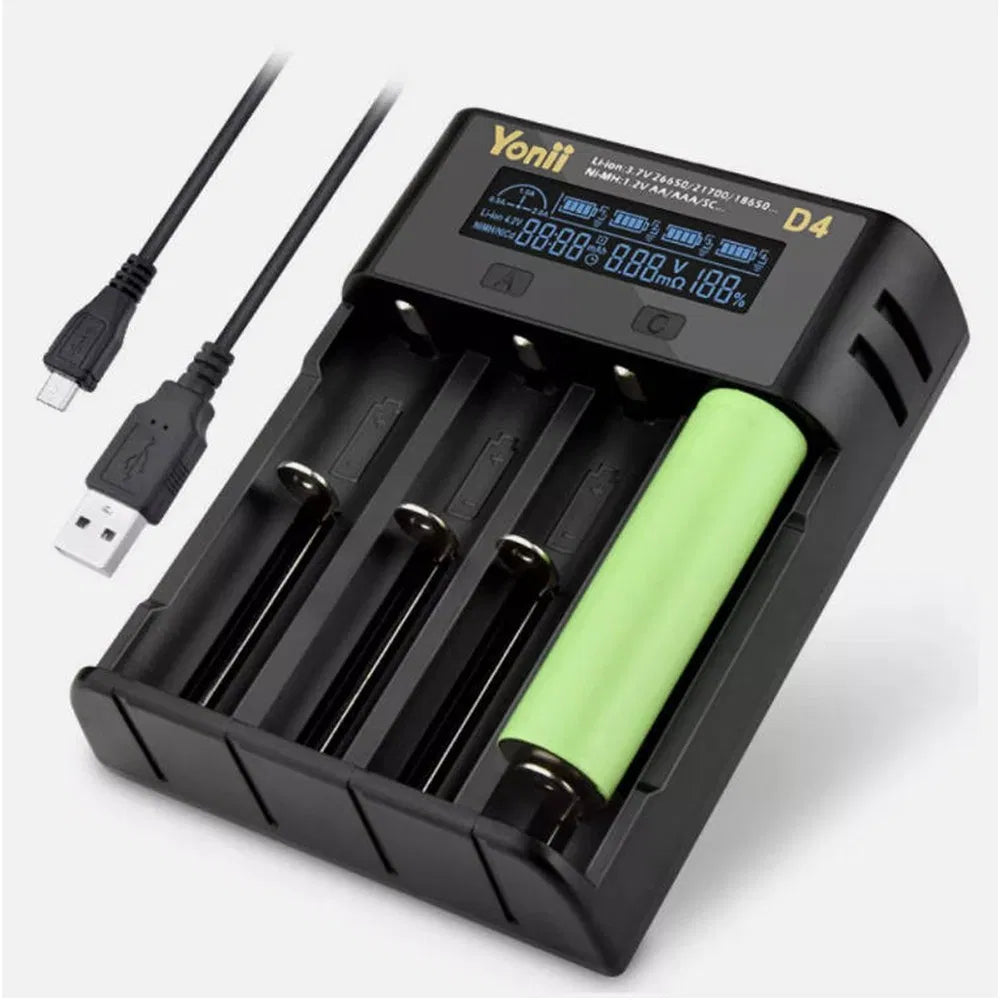 USB LCD Smart Battery Charger for AA AAA NiMH Li-ion Batteries