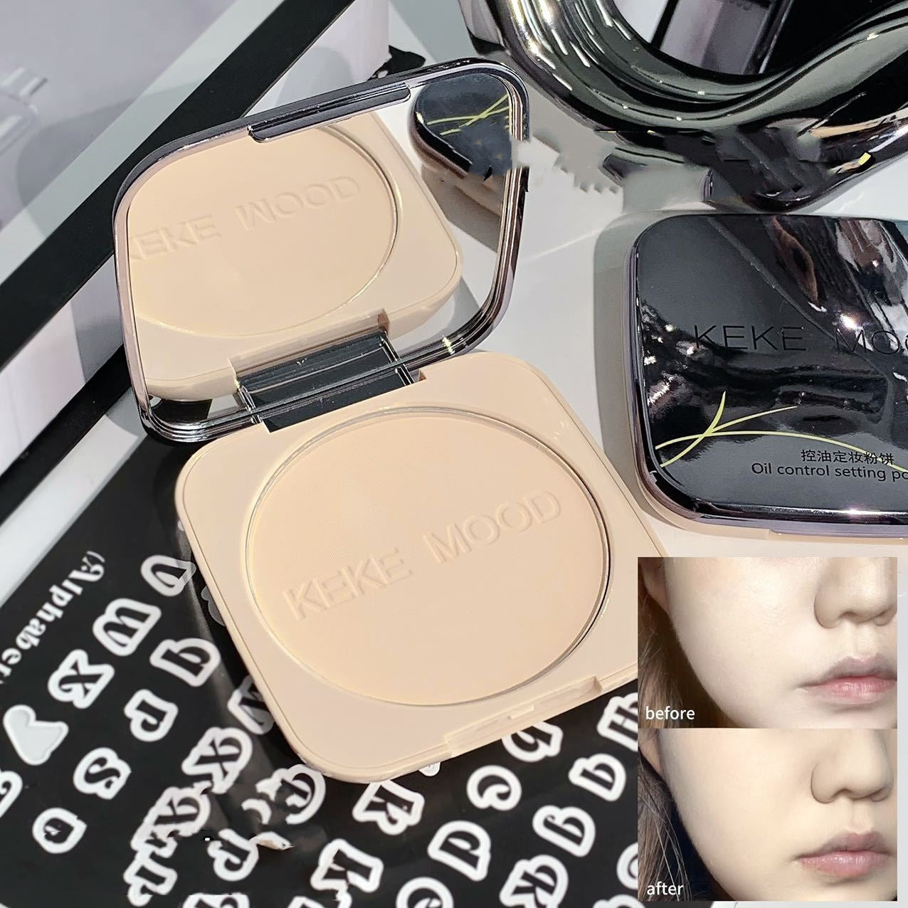 Oil Control Matte Powder with Brightening & Natural Finish - 15g