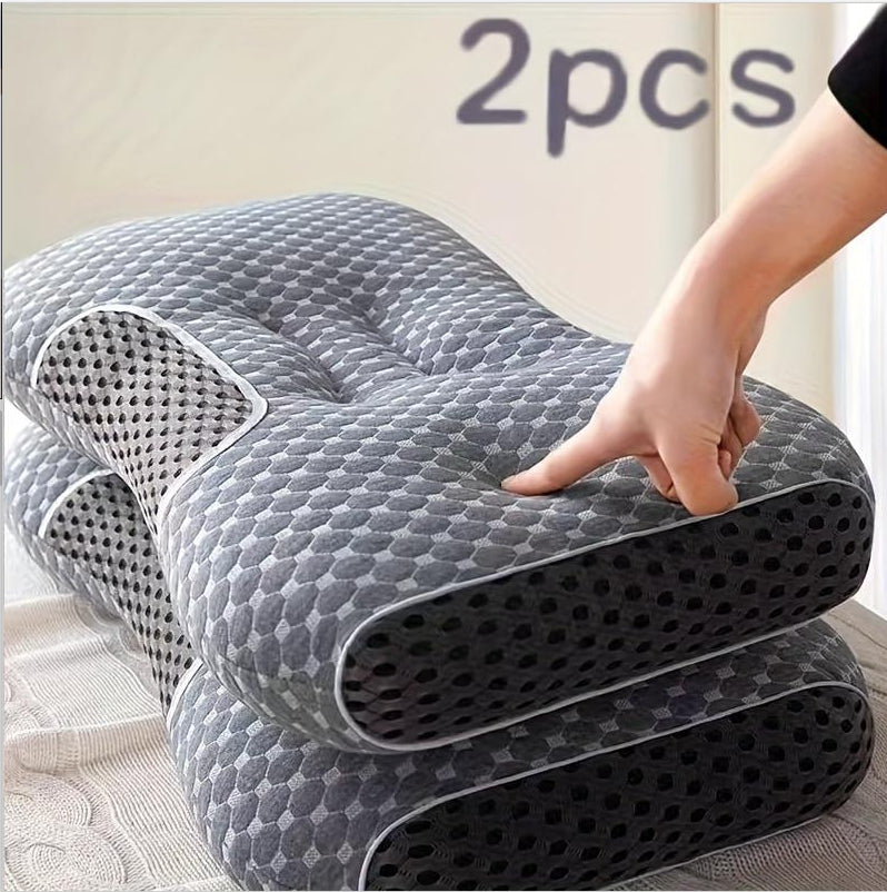 Massage Neck Pillow - Non-Collapse Cotton Pillow for Relaxation & Comfort