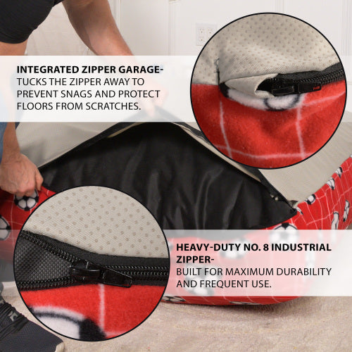 Sensory Crash Pad for Kids & Adults - Removable, Washable, Foam Blocks, Non-Slip, 60" x 60"