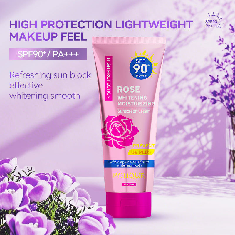 Rose Sunscreen SPF 60ml - Hydrating Facial Sun Protection