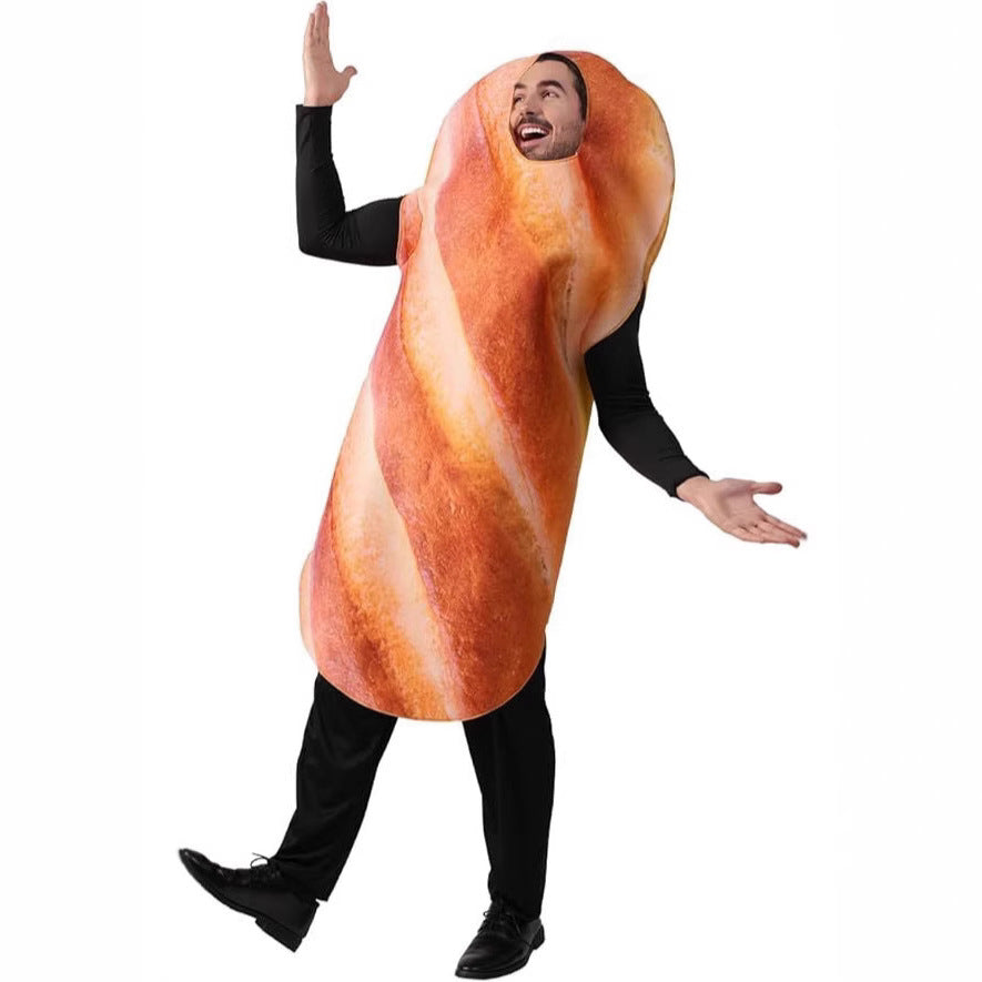 Funny Bread Halloween Costume for Adults Caramel Play Party Outfit