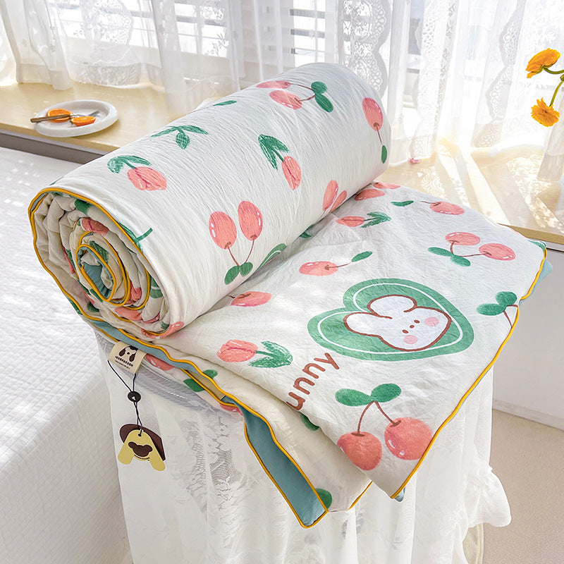 Double Layer Soybean Quilt for All Seasons - Multiple Sizes & Patterns