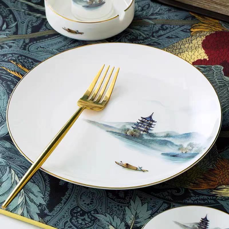 Ceramic Tableware Set with Multiple Color Options for Home & Kitchen