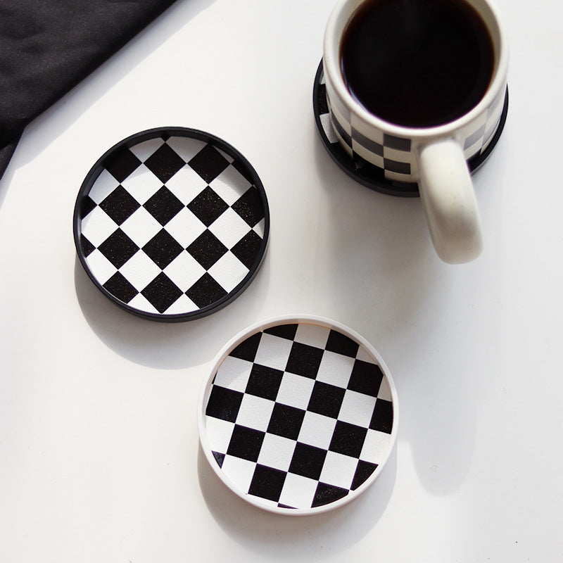 Round Heat Insulation Coaster Set - Anti-Scald Non-Slip Desk Protectors