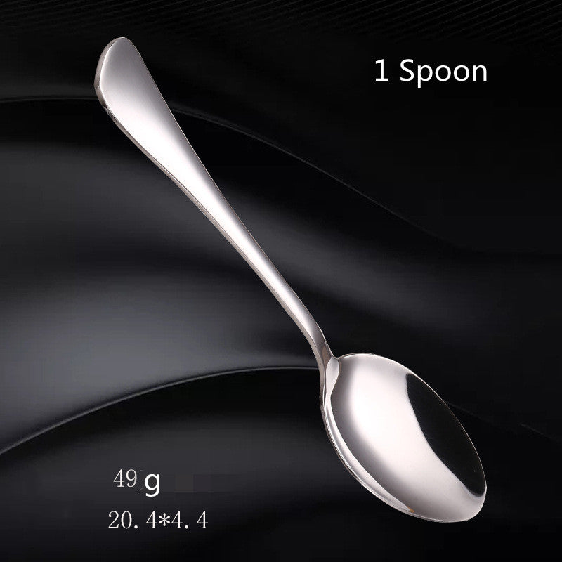 Stainless Steel Cutlery Set with Fork and Spoon - Western Style Kitchen Utensils