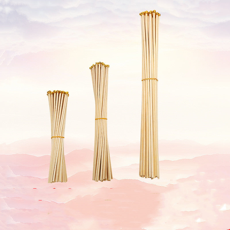 40cm Bamboo Hand Flagpole Set for Events & Performances - 100PCS Wooden Flags