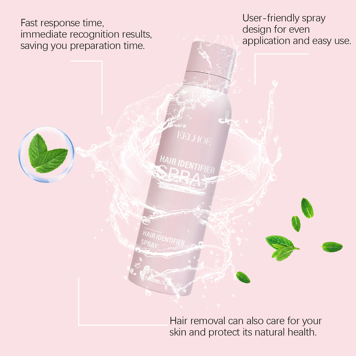 Hydrating Facial Cleansing Spray with Eyebrow Pencil Set - Moisturizing & Refreshing