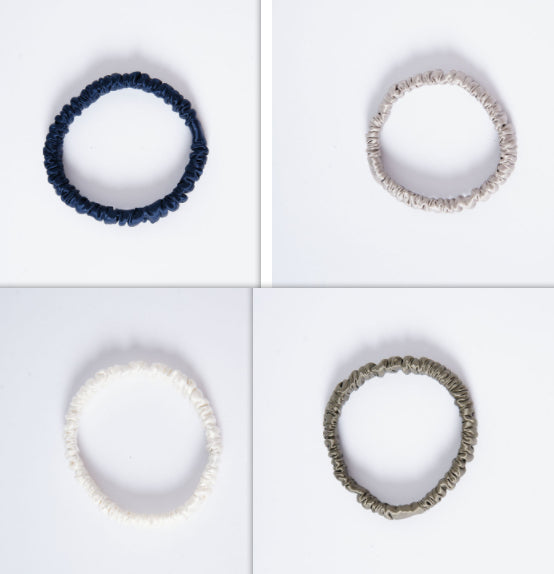 Silk Hair Band - Gentle Elastic Ponytail Holder