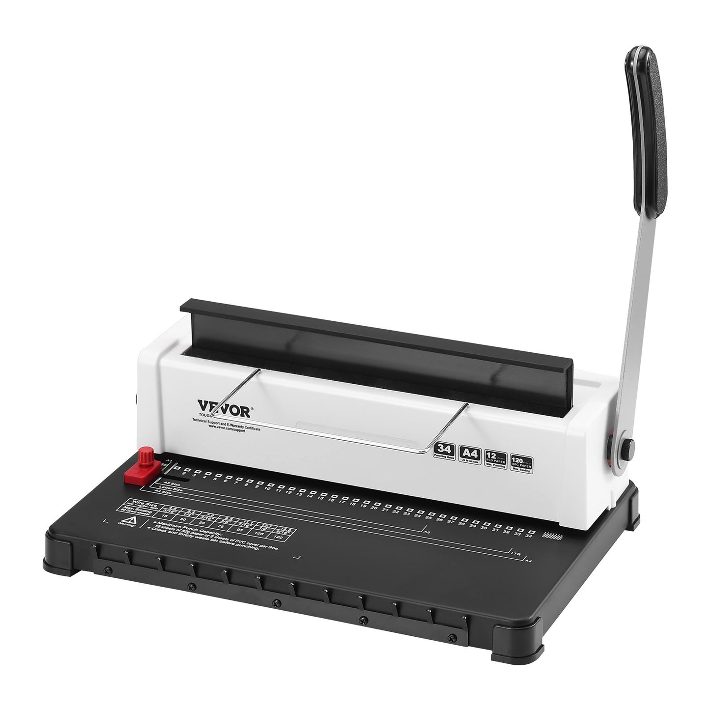 Manual Coil Spiral Binding Machine - 120 Sheets Capacity