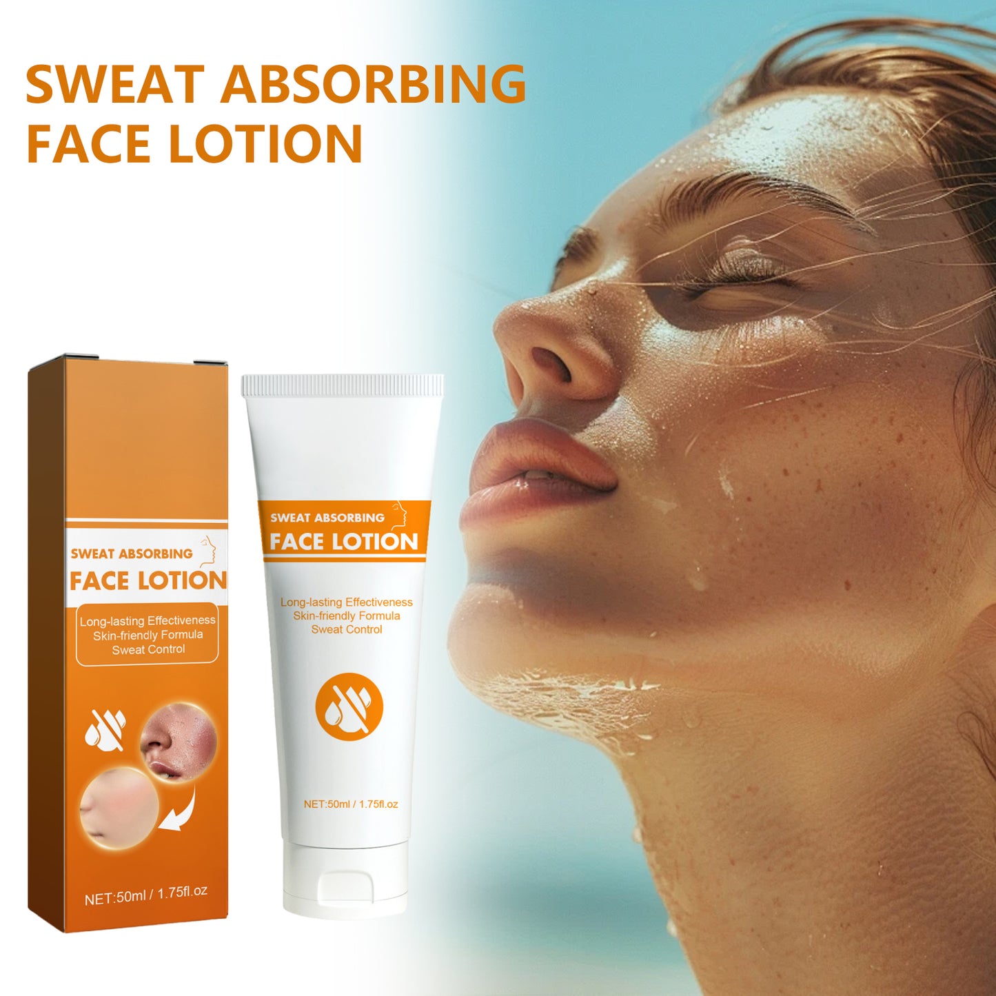Facial Sweat-Absorbing Lotion with Niacinamide - Oil Control & Mattifying
