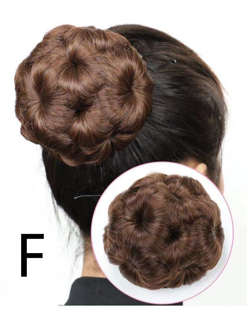 High Temperature Silk Wig Hair Ring for Hair Bun Styling - Bridal & Fashion