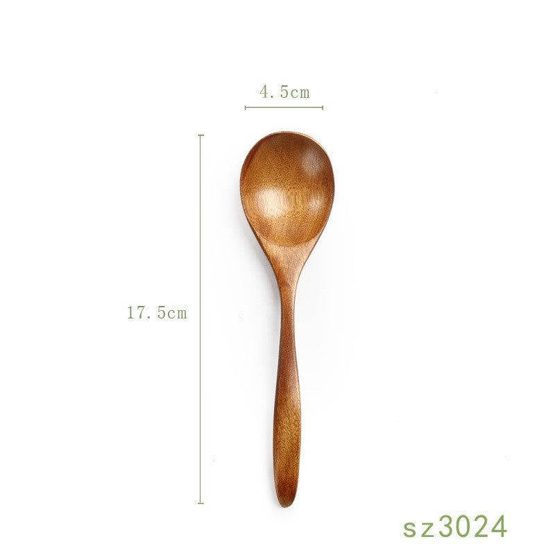 Solid Wood Honey Spoon - Japanese Style Kitchen Utensil