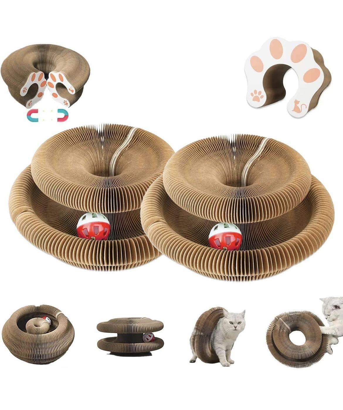 Foldable Wooden Cat Scratching Post - Interactive & Anti-Scratch Design