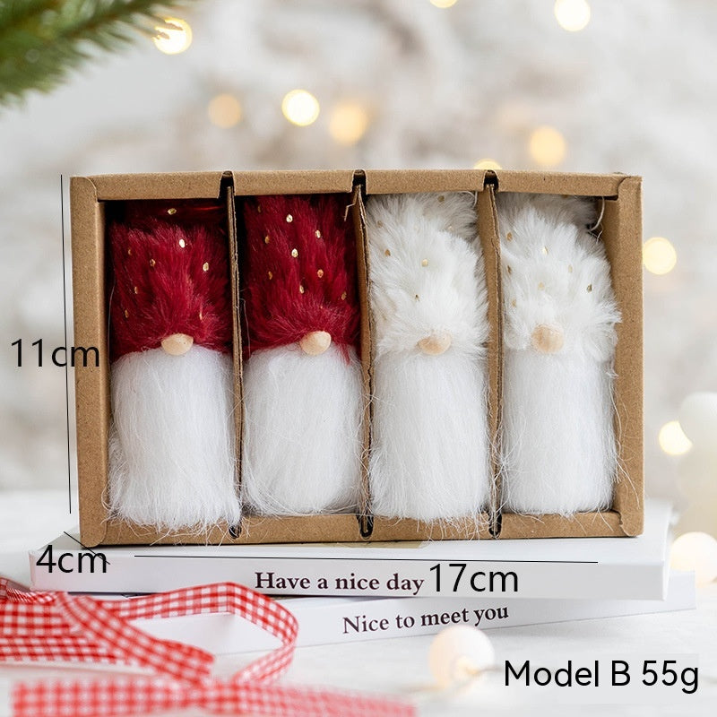 Santa Claus Felt Pendant Christmas Decoration Handmade Wool Felt Ornament