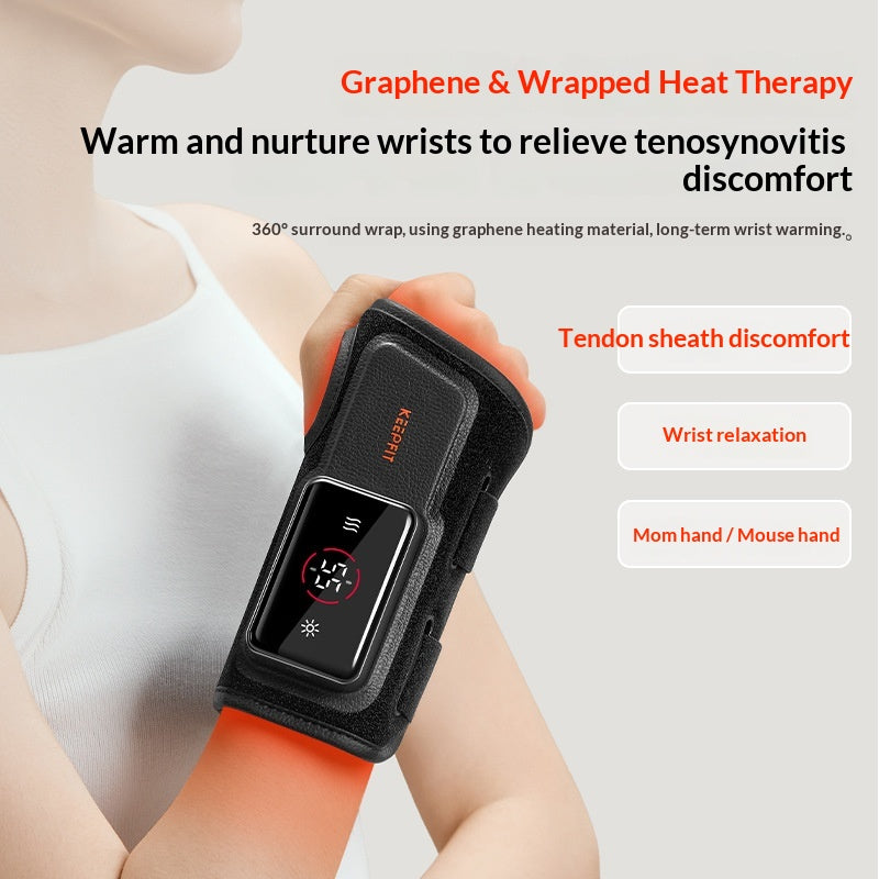 Electric Heated Wrist Massage Bracelet – Infrared Thermal Compress