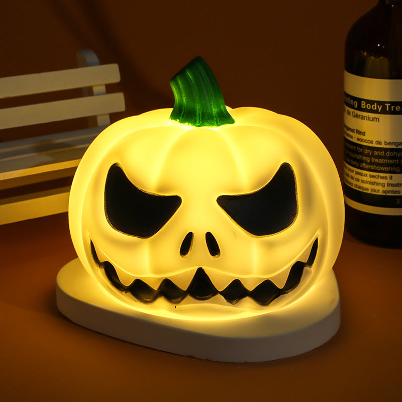 Halloween LED Night Light Pumpkin Ghost Lamp Decor - Battery-Powered