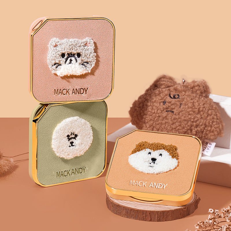Nine Color Eyeshadow Palette for Makeup - Silky Tenderness with Adorable Pet Design