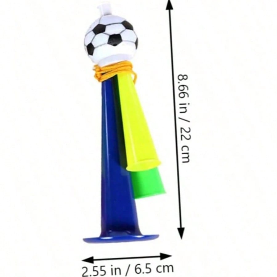 4pcs Football Cheering Horn Set - Loud Stadium Supporter Horns