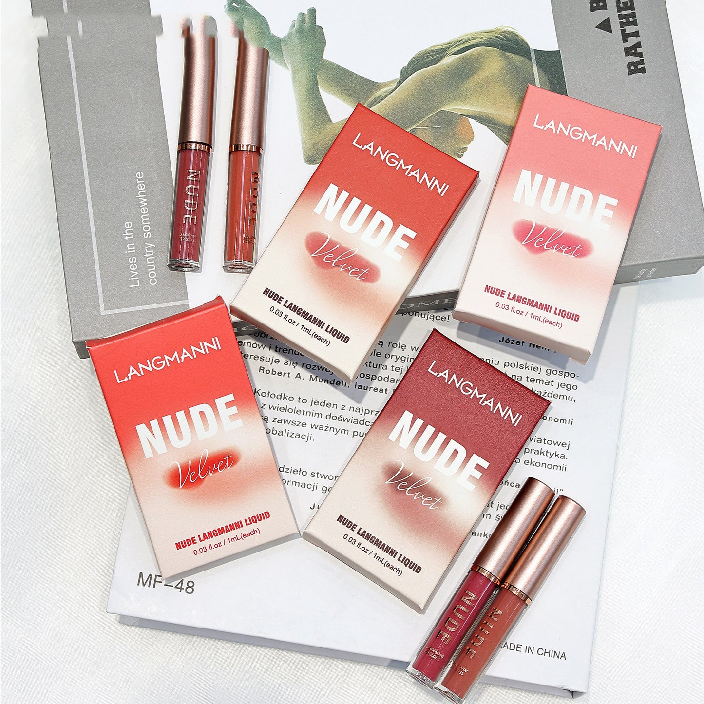 Lip Gloss Set 16 Colors Matte Velvet Lip Makeup Kit - Cruelty-Free