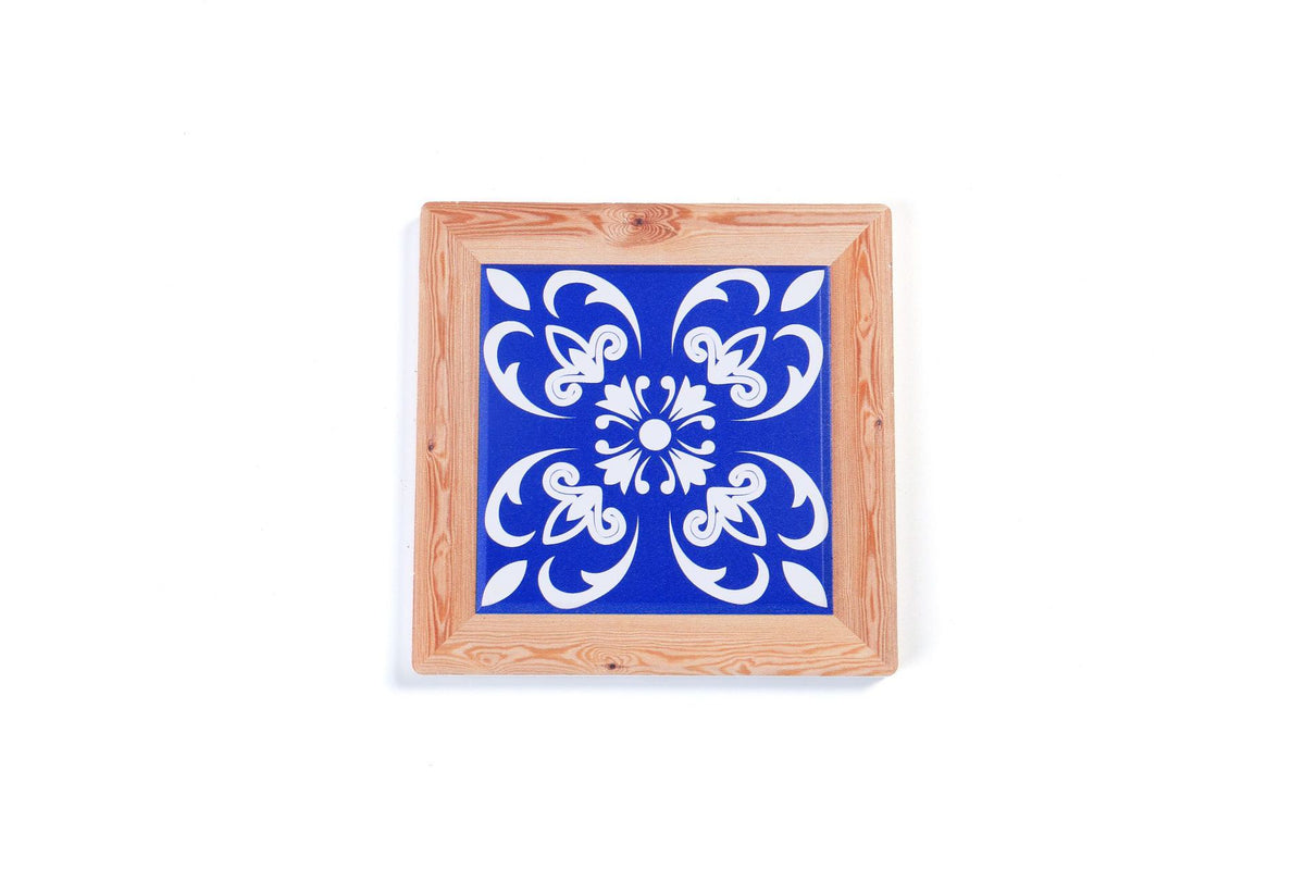 Chinese Style Ceramic Cork Cup Mat - Dinnerware, Non-Slip Coaster Set