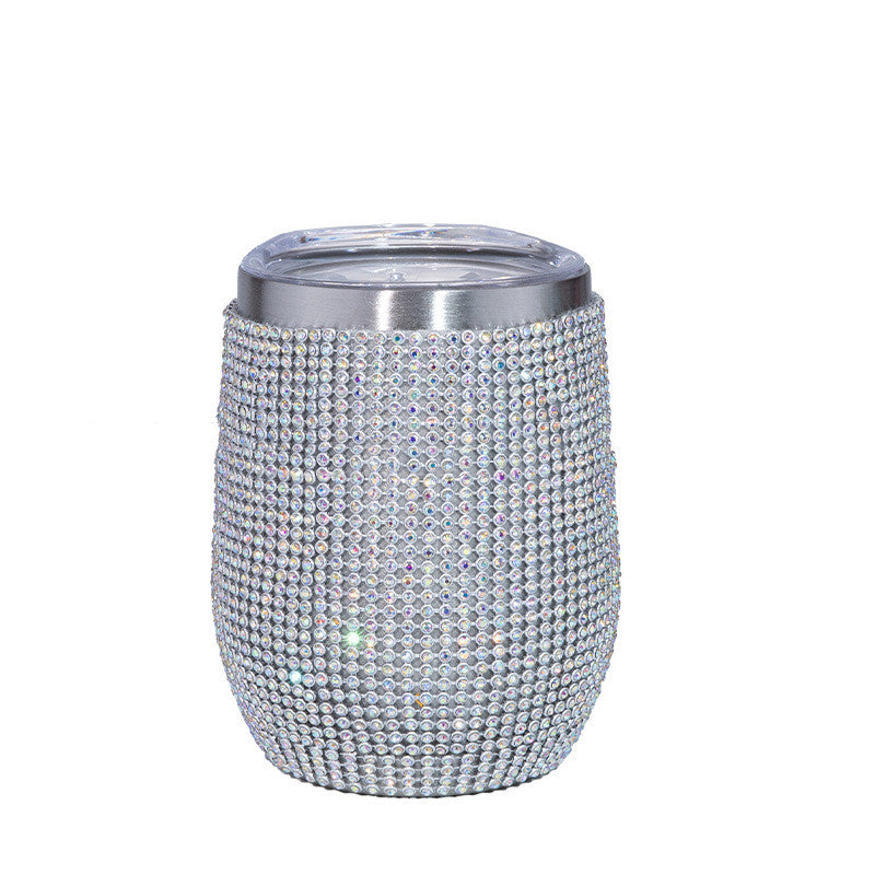 Stainless Steel Diamond Cup with Insulation - Multi-Color 12oz Drinkware
