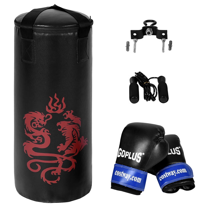 Kids Boxing Set with Gloves, Punch Bag & Skipping Rope