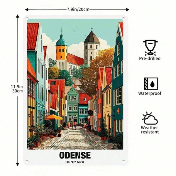 Metal Tin Sign Wall Decoration - 20 cm x 20 cm