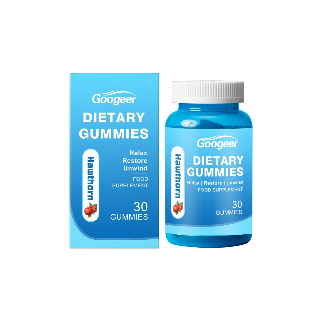 Dietary Gummies with Hawthorn & Vitamin C - 30 Count
