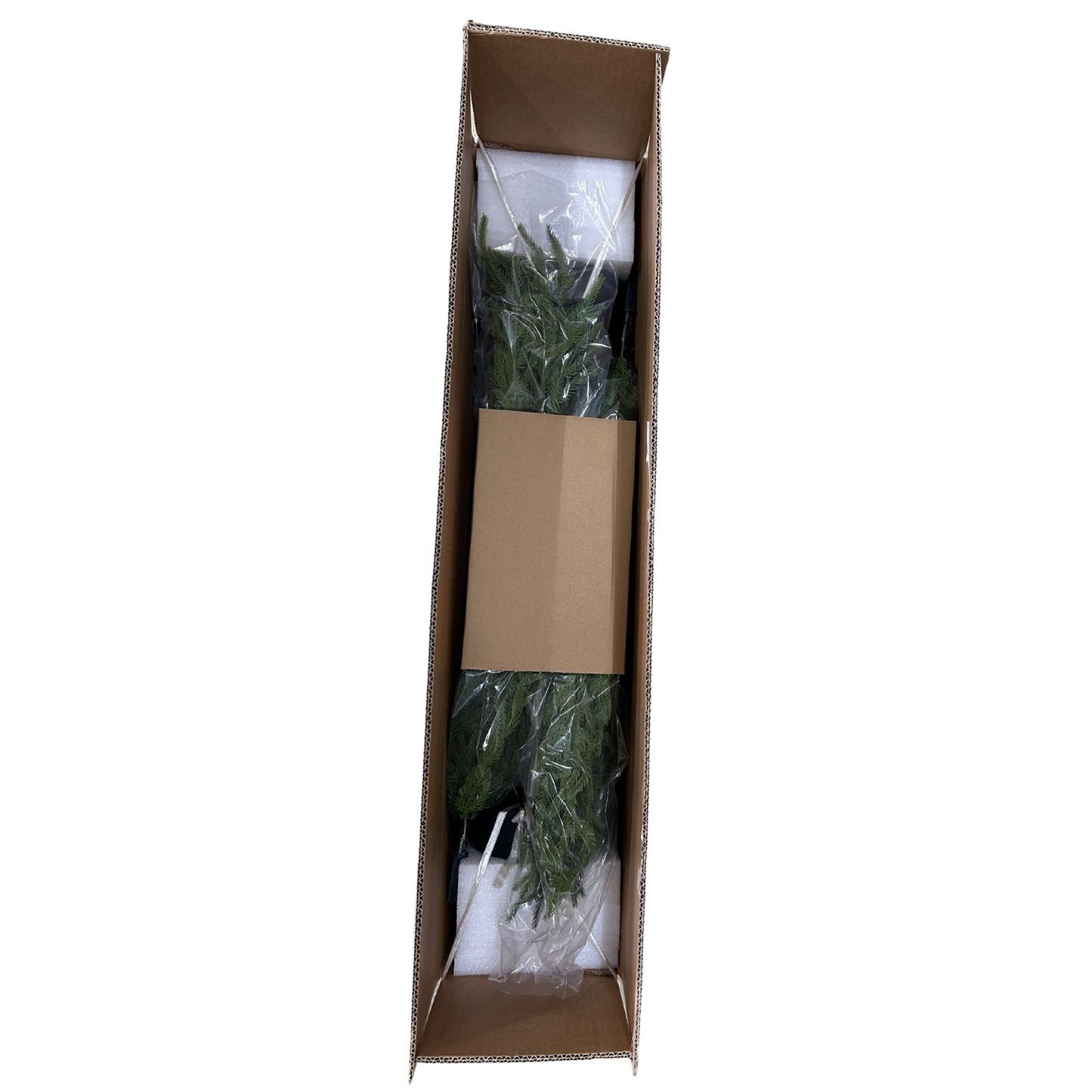4' Artificial Pine Tree - Real Touch in Black Plastic Pot, 2pc Set