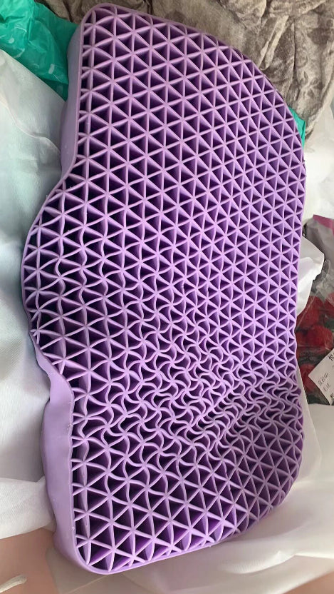 Pressureless TPE Pillow for Comfort and Support - Purple, Multiple Sizes