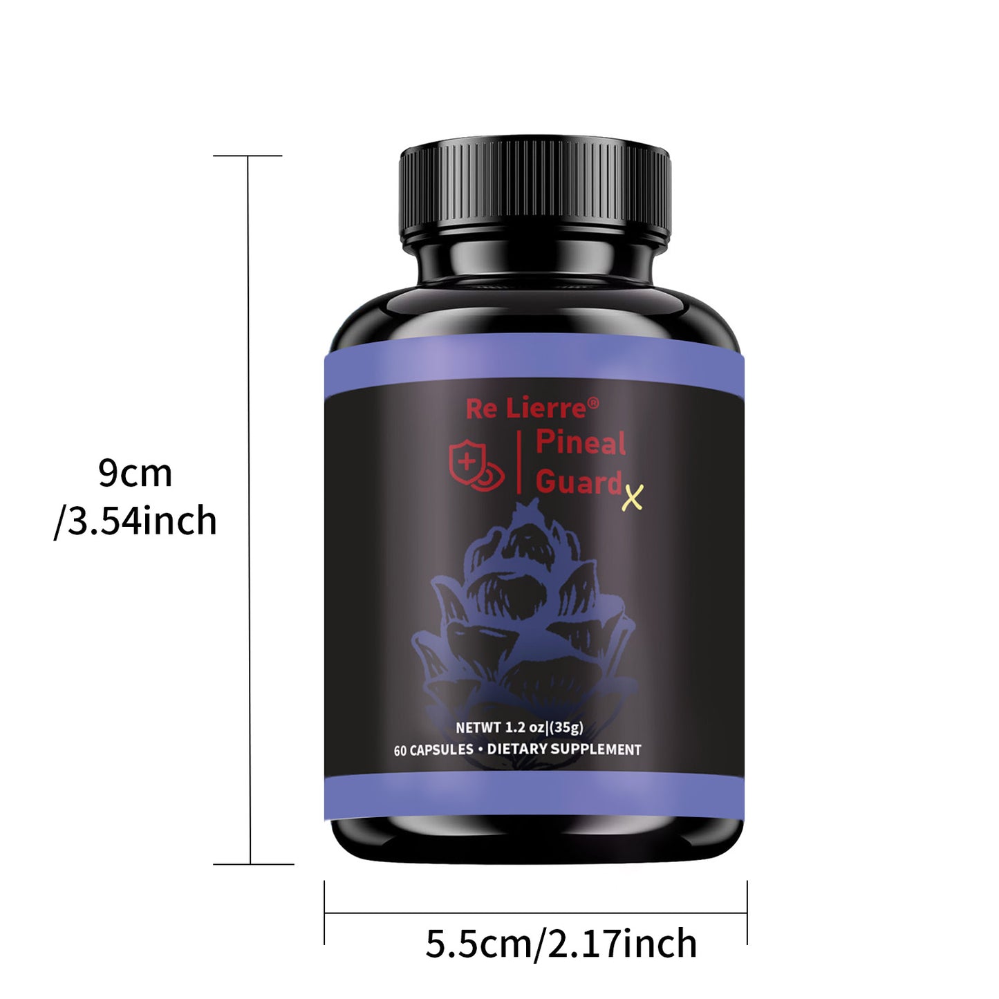 Pineal Guard Brain Support Supplement - Memory & Focus Vitamins - 60 Capsules