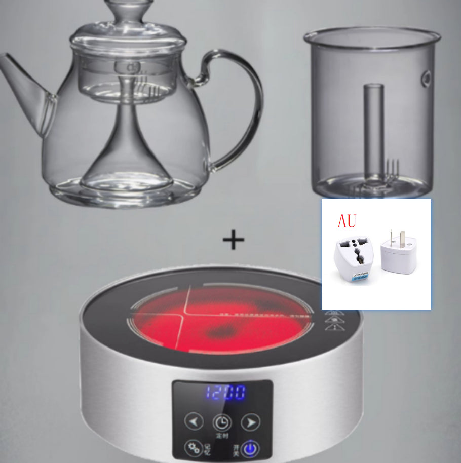 Large Capacity Glass Steam Teapot for Home Brewing - 1.5L
