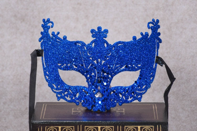 Gold Half Face Mask for Parties and Costumes - Bright Gold, Free Size