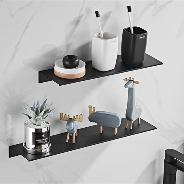 Nordic Wall Mounted Shower Storage Rack Non-Perforated Bathroom Organizer