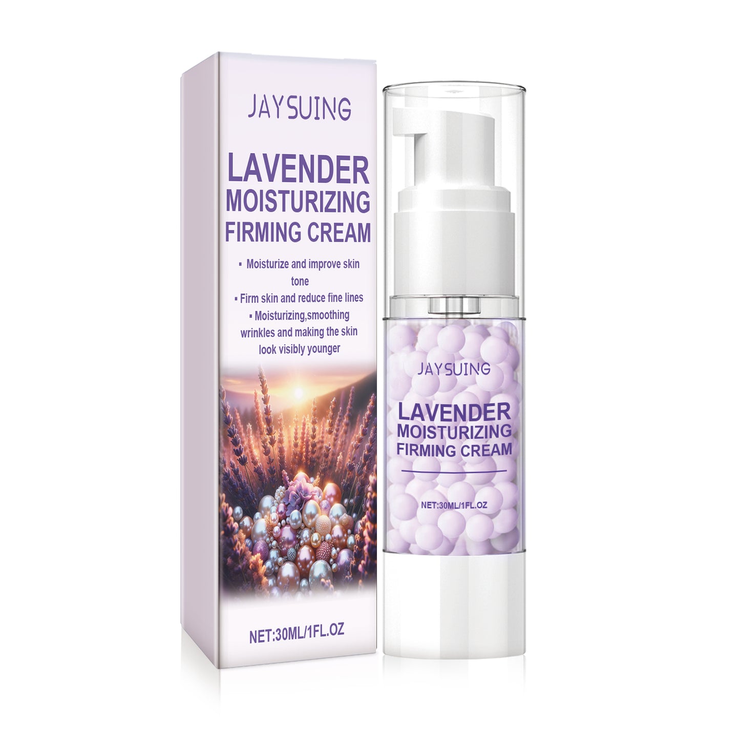 Lavender Firming Face Cream - Moisturizing Anti-Aging Skin Care 30ml