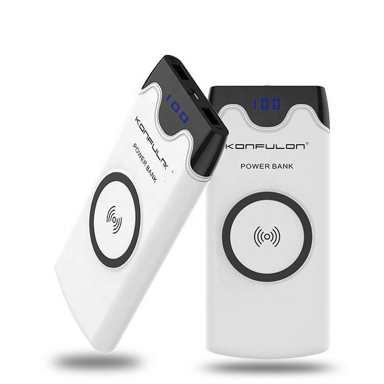 Power Bank 10000mAh Wireless Charging Hand-Crank Digital Display