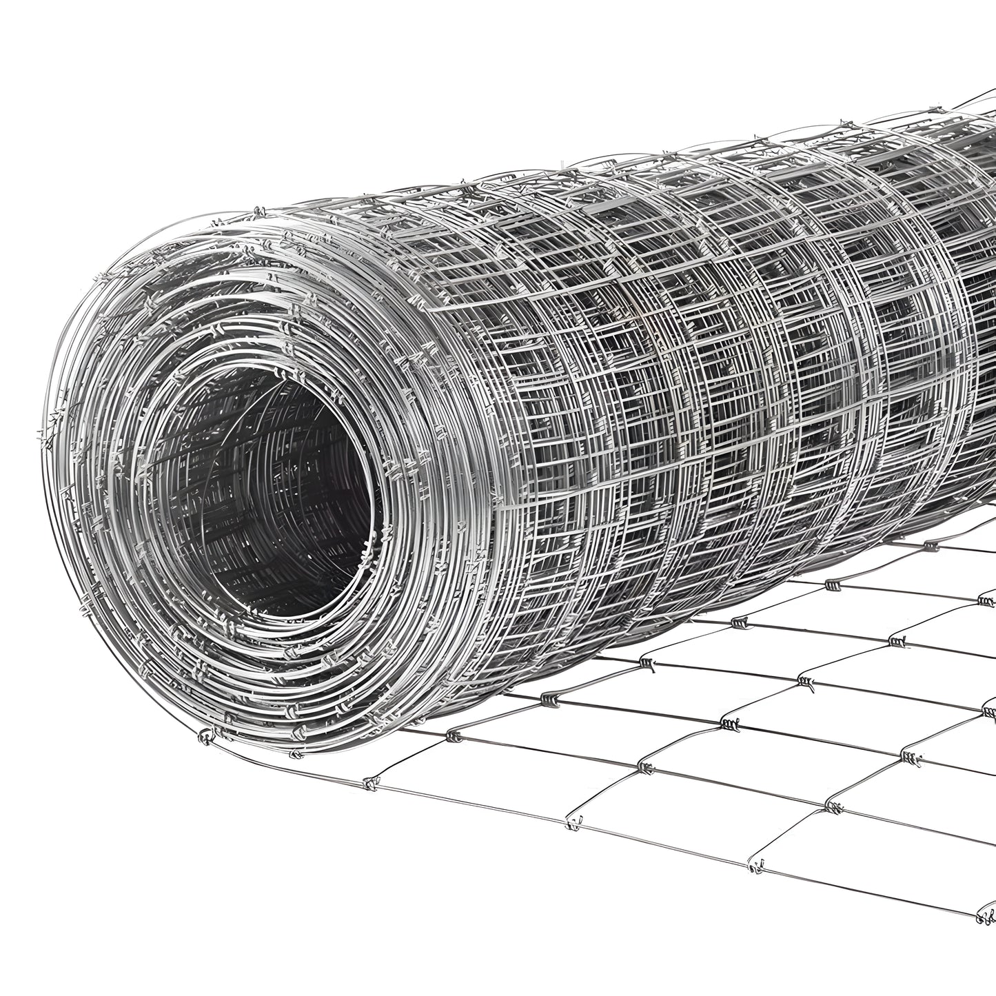 Heavy-Duty Galvanized Wire Fence - 4ft x 328ft for Livestock