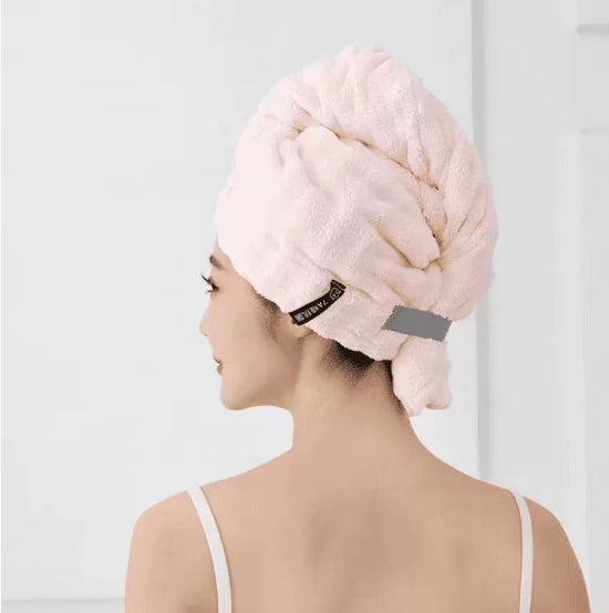 Quick-Drying Hair Hat with Cherry Blossom Powder for Hair Care - 1 Piece