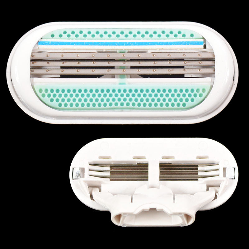 Manual Lady's 3-Layer Razor Hair Removal Blade - White