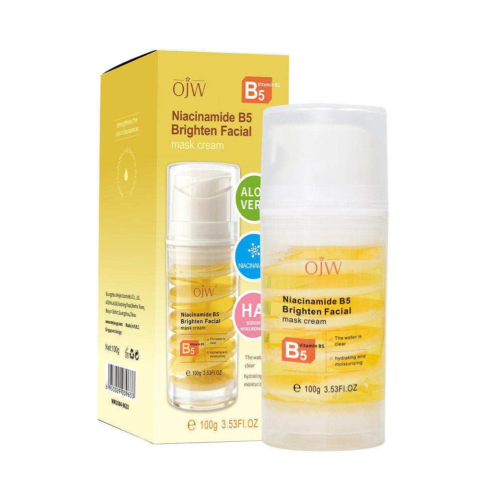 Niacinamide B5 Brightening Facial Mask Cream - Orange, 60ml
