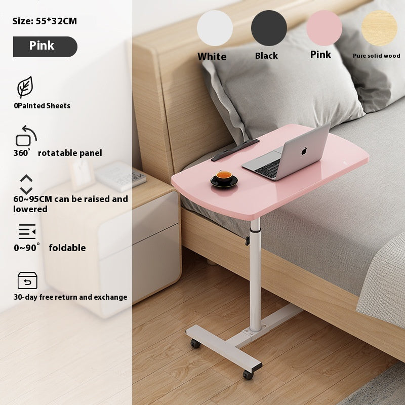 Adjustable Laptop Bedside Table - Portable, Rotating, Modern Design