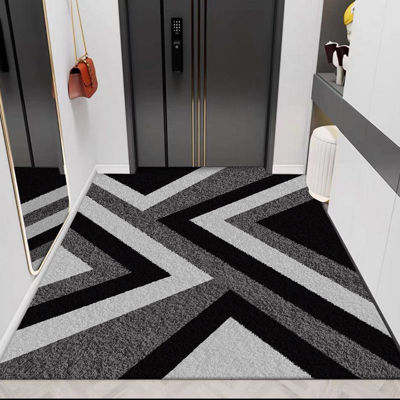 Water-Absorbent Non-Slip Diatomaceous Earth Entryway Doormat - Geometric Pattern