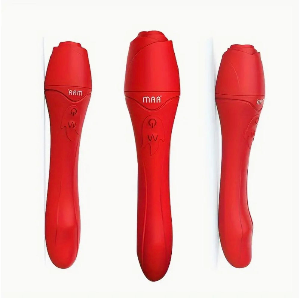 Heated G-Spot Vibrator & Nipple Massager - Adult Toy