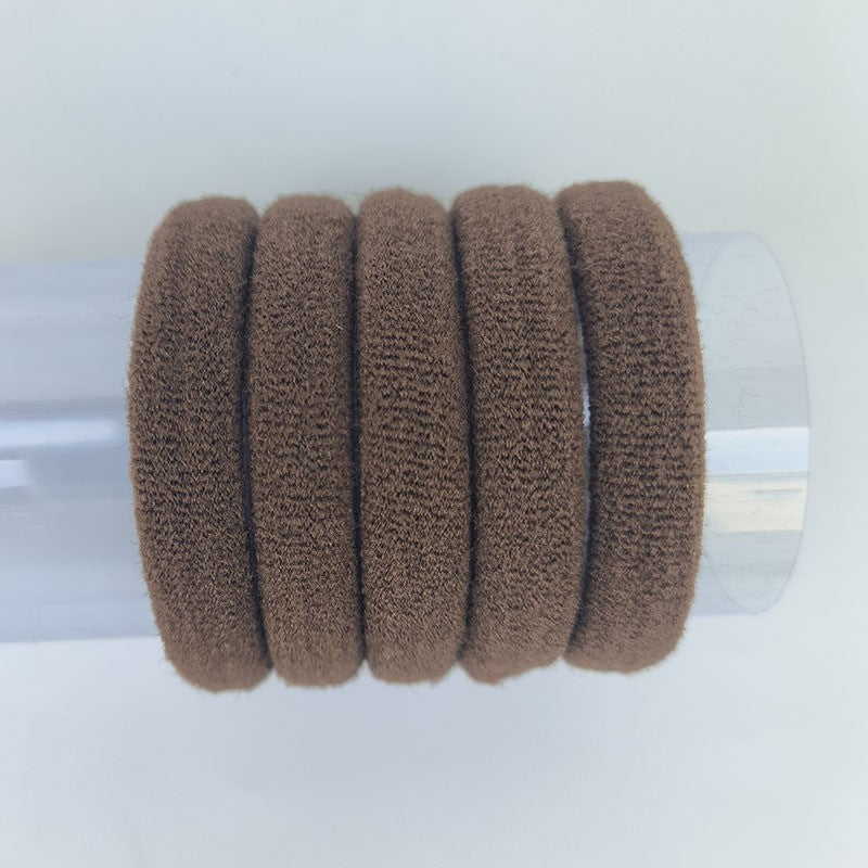 Bulk Veggie Ring Head Rope - Natural Knitted Hair Accessory - Multiple Colors